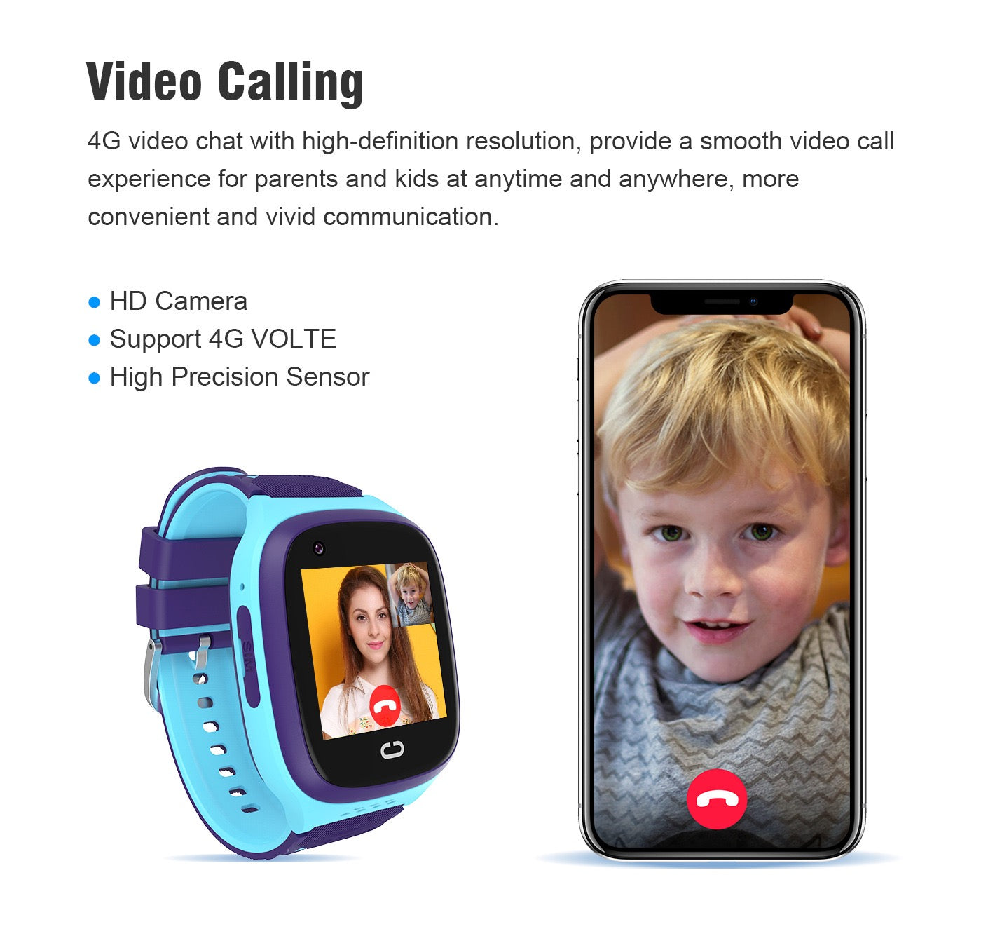 Kids 4G Smartwatch Ultra - Video Calls & GPS