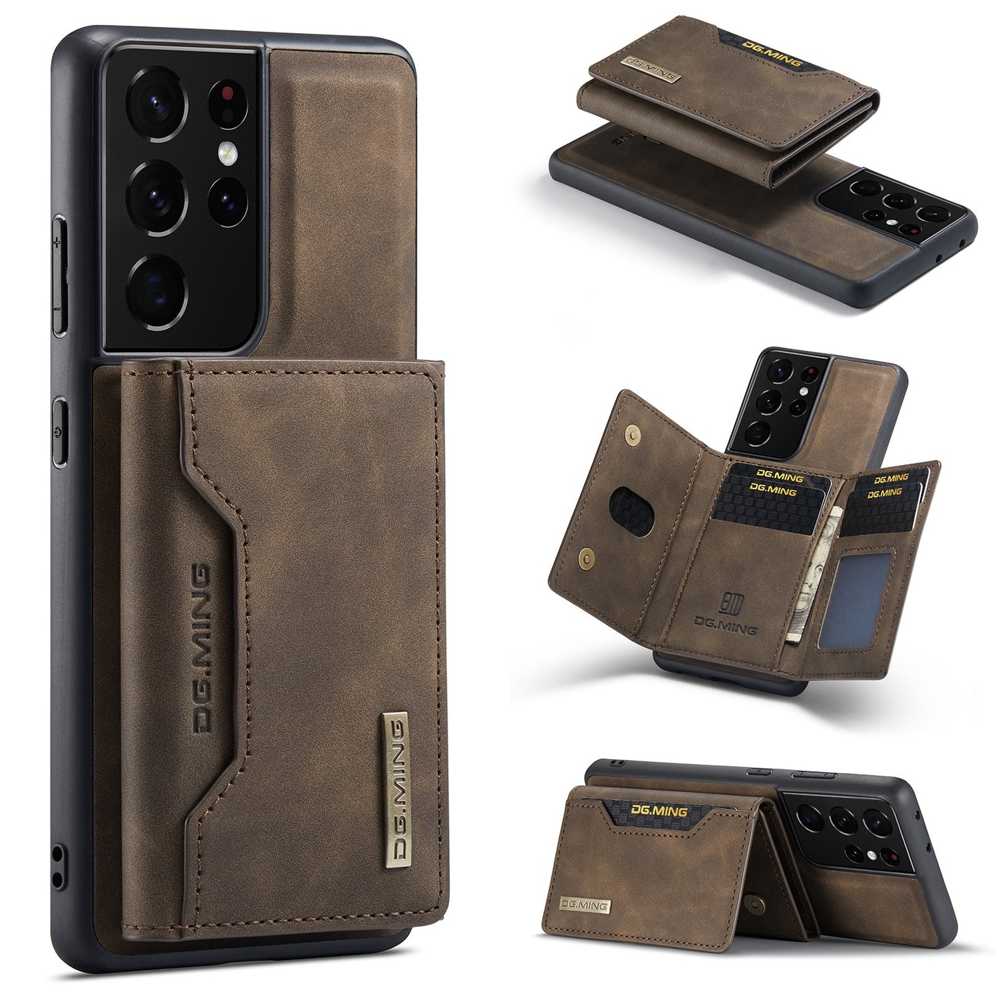 Magnetic Retro Wallet Case for Samsung Galaxy Models