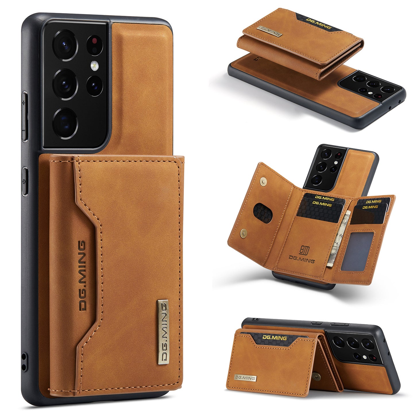 Magnetic Retro Wallet Case for Samsung Galaxy Models