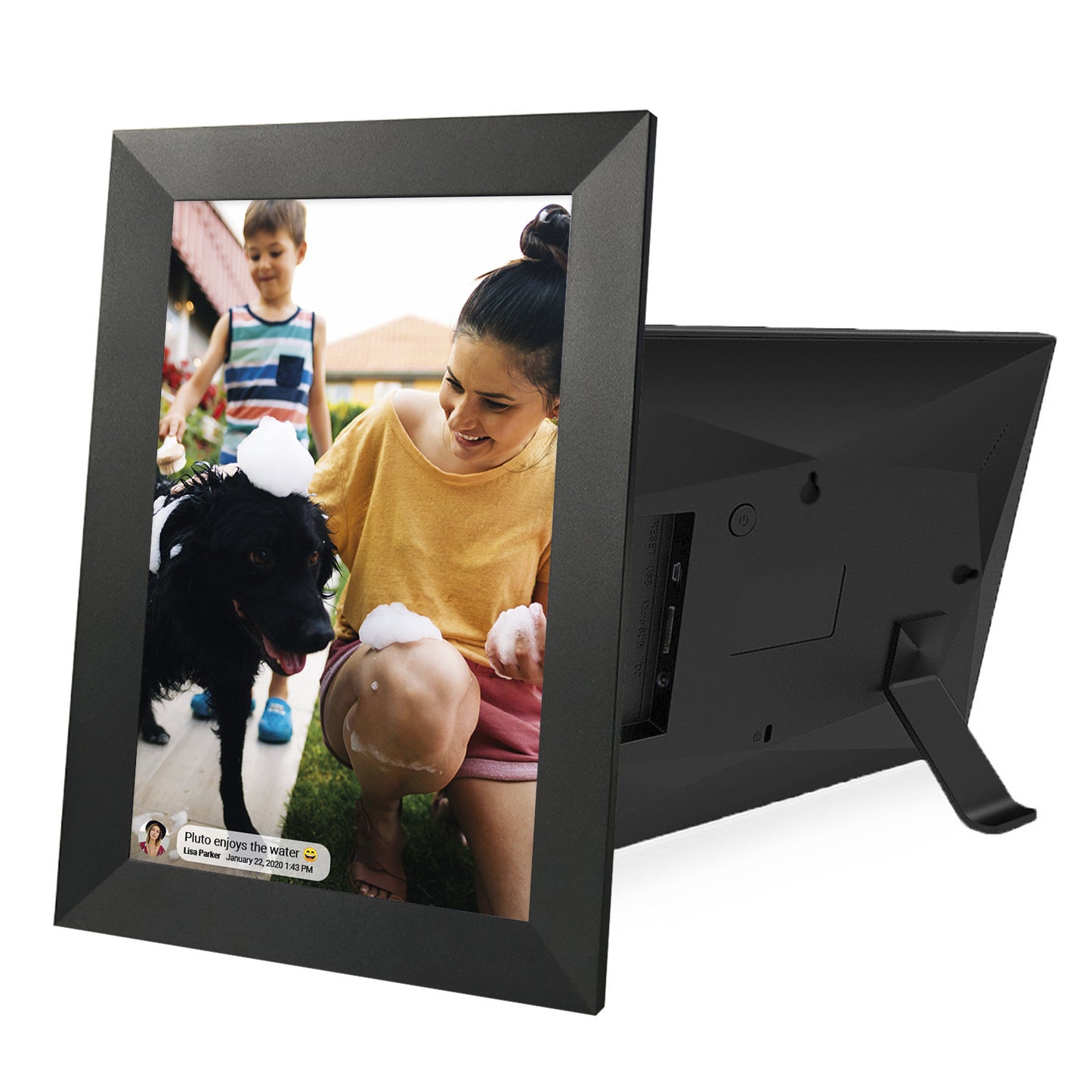 "FRAMEO 10.1\" WiFi Digital Photo Frame - Touchscreen, Auto-Rotate, Wall-Mountable"